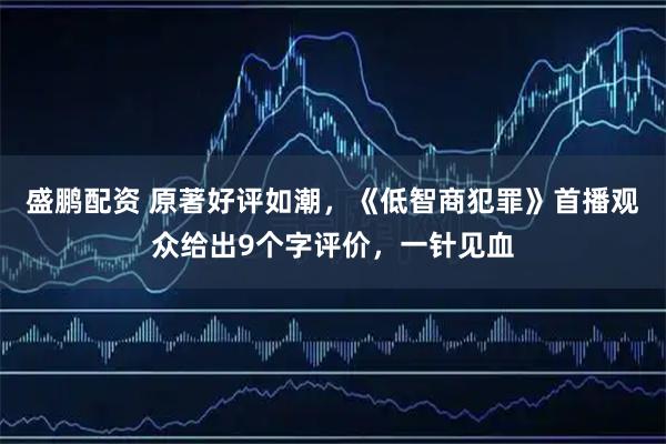 盛鹏配资 原著好评如潮，《低智商犯罪》首播观众给出9个字评价，一针见血