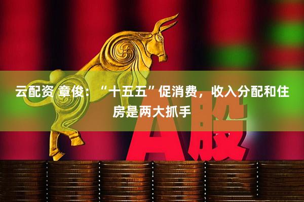 云配资 章俊：“十五五”促消费，收入分配和住房是两大抓手